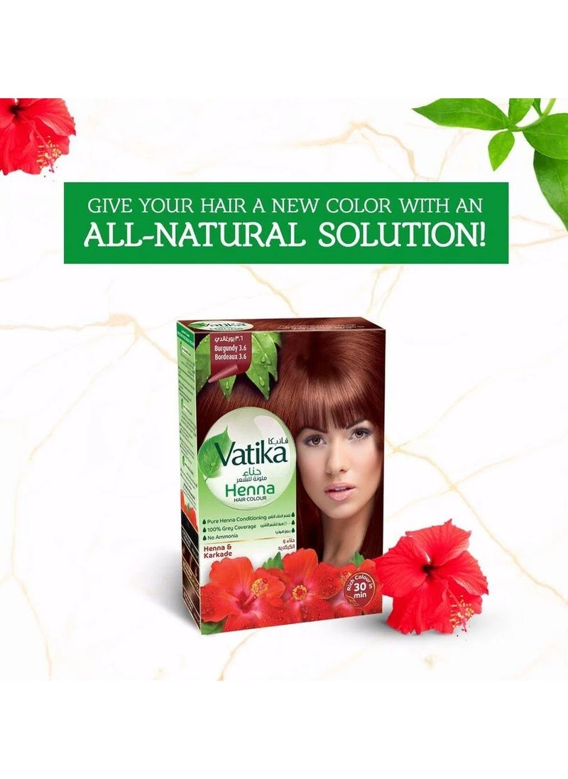VATIKA Vatika Henna Hair Color - Burgundy 3.6  - Image 4