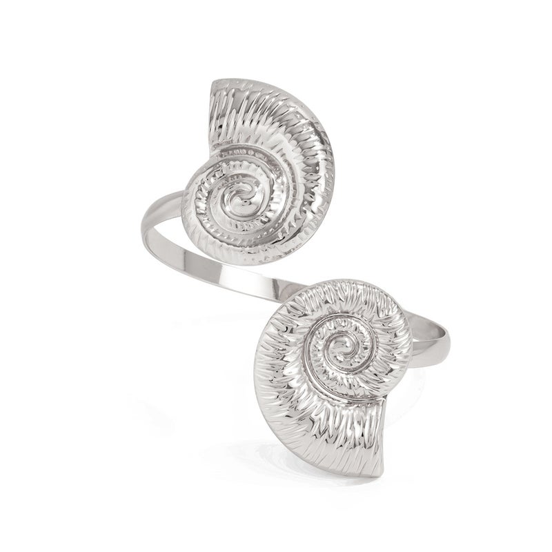 SHIXIN European and American Cross-Border Jewelry: Beach Metal Starfish Open Cuff Bracelet, Personalized Flower Adjustable Arm Ring Set - Image 5