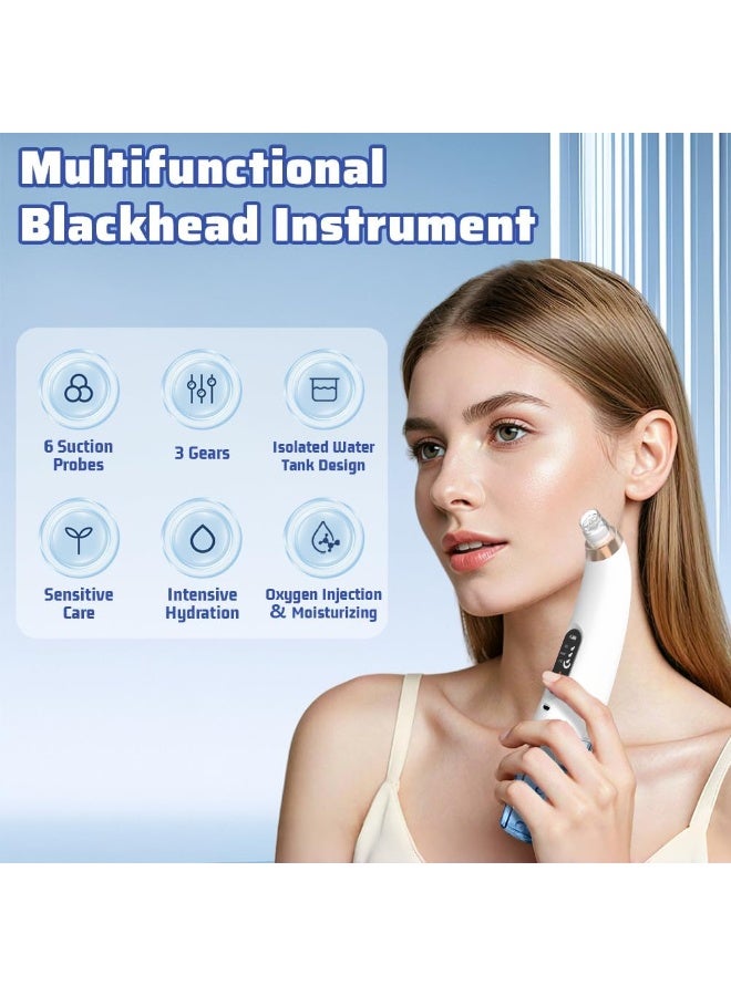 Flintronic Blackhead Remover Vacuum – Facial Pore Cleanser with Water Tank, 3 Suction Modes & 6 Heads, Rechargeable Skin Care Device - Image 3