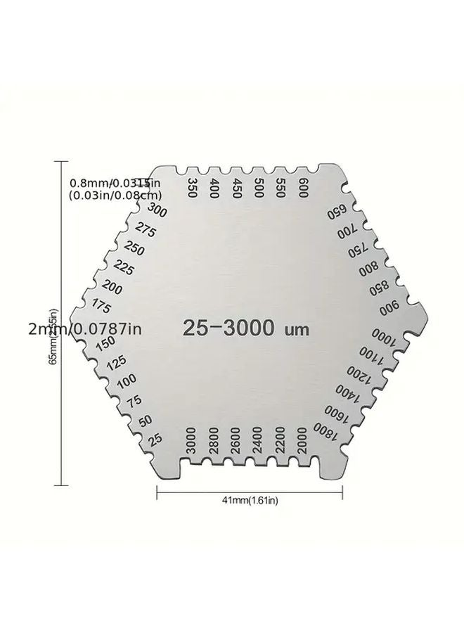 Heavy Duty Wet Film Thickness Gauge 25 3000 Micrometer 1pc - Image 3