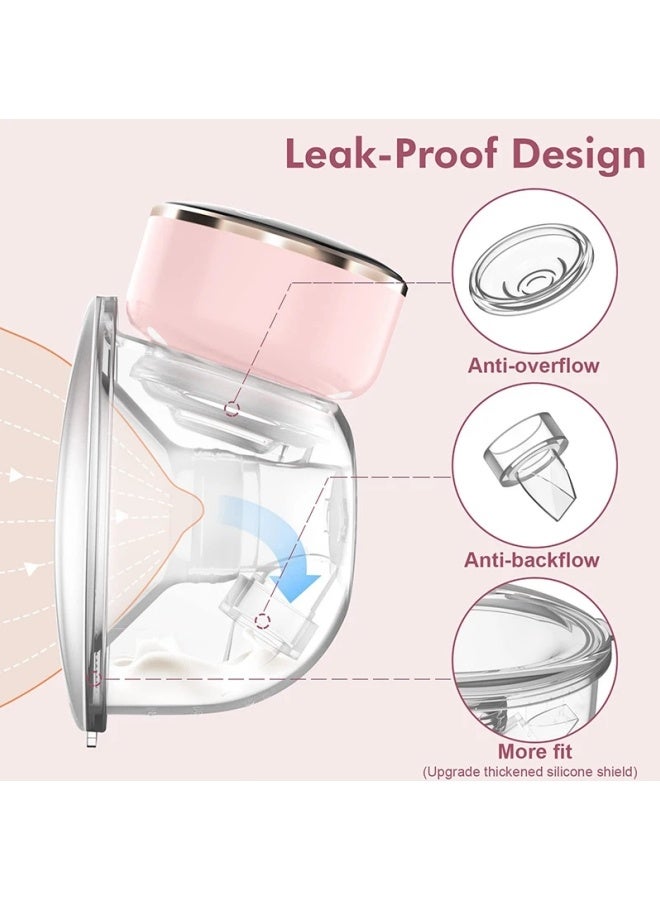 الدليبن مضخة ثدي كهربائية، مضخة ثدي قابلة للارتداء، مضخة ثدي كهربائية محمولة مع 5 أوضاع و10 مستويات وضوضاء منخفضة، مضخة رضاعة طبيعية هادئة قابلة لإعادة الشحن، بدون استخدام اليدين، للاستخدام المريح والفعال في المنزل أو العمل أو السفر (أبيض) - Image 3