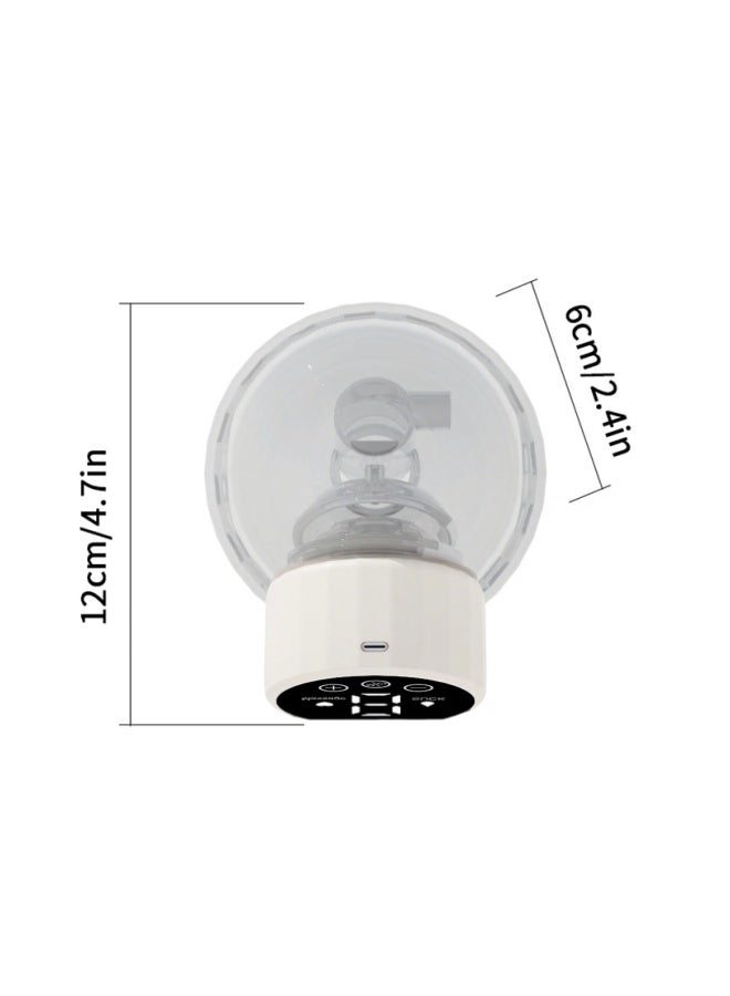 الدليبن مضخة ثدي كهربائية، مضخة ثدي قابلة للارتداء، مضخة ثدي كهربائية محمولة مع 5 أوضاع و10 مستويات وضوضاء منخفضة، مضخة رضاعة طبيعية هادئة قابلة لإعادة الشحن، بدون استخدام اليدين، للاستخدام المريح والفعال في المنزل أو العمل أو السفر (أبيض) - Image 2