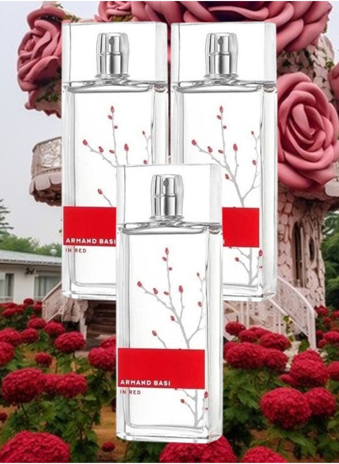 أرماند باسي 3 قطع عطر أرماند باسي باللون الأحمر 100 مل  - Image 1
