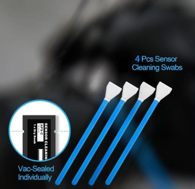 Indusoire 4 Pcs Camera Cleaning Kit, Camera Sensor Cleaning Kit Camera Sensor Cleaner Suitable Camera Lens Maintenance Mirrorless Camera Care DSLR Sensor Cleaning Photography Equipment Care - Image 3