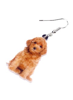 DOWAY Doway Acrylic Poodle Earrings Dangle Adorable Golden Doodle Dog Jewelry For Women Charms Birthday Party Accessories Gifts (Golden Doodle Poodle C)  - Image 4