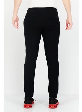 Good Man Brand Men Drawstring Plan Jogger Pant, Black  - Image 4
