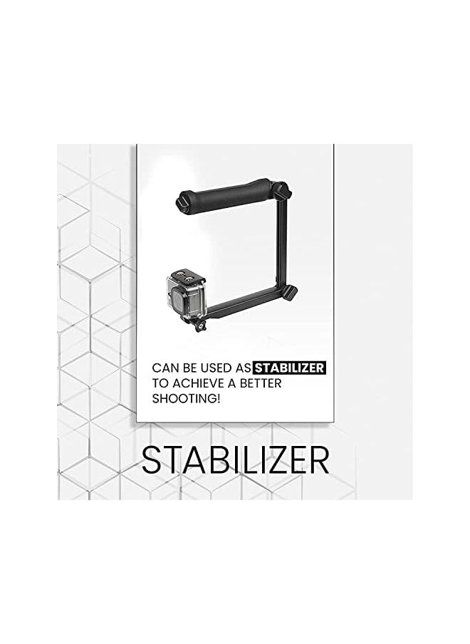 KASTWAVE - Monopod Grip Arm,Foldable Pole Ajustable Selfie Stick Compatible With Gopro Hero 9/8/7/6/5, Sjcam Sj6, Sj7, Sj5000, Yi And All Action Cameras - Image 1
