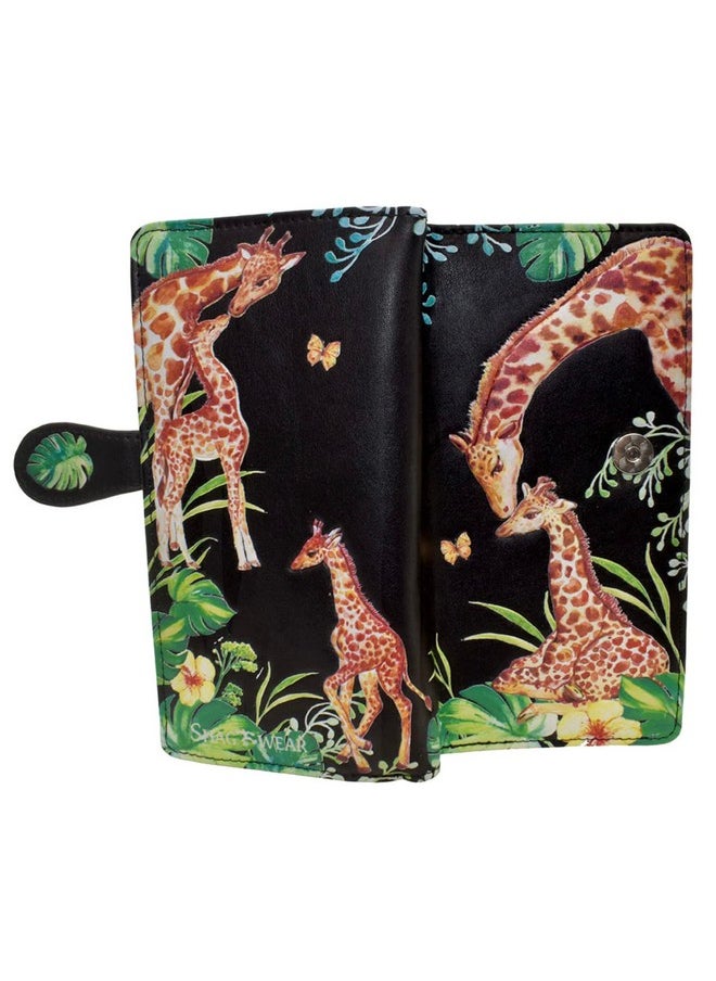 Shag Wear - Giraffe Tower Large Wallet For Women 7 Black - Image 1