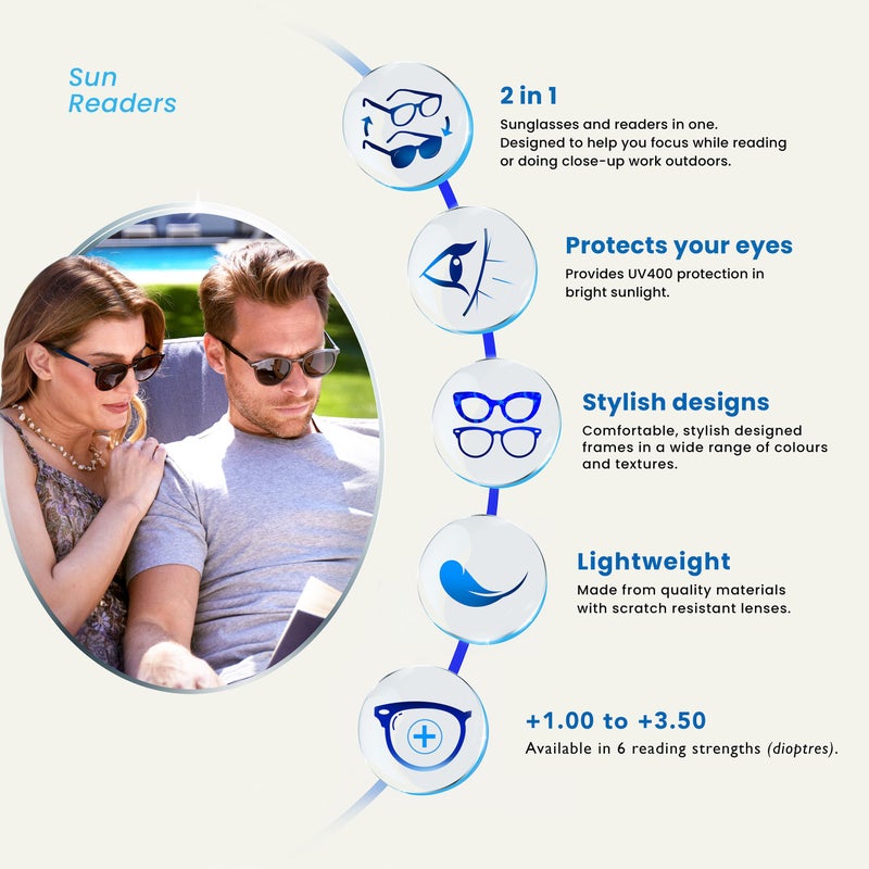 OPULIZE PEP Reading Sunglasses for Women Men - Large Rectangular Designer Frame - Tinted UV400 Protection Lens - Comfort Spring Hinges - Brown Tortoiseshell +3.50 - Image 5