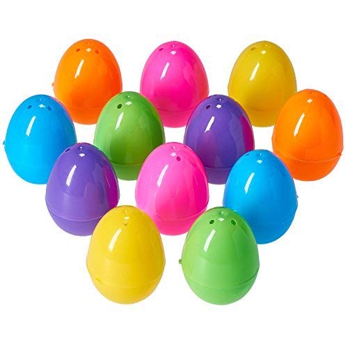 Prextex PREXTEX Stuffed Easter Eggs with Mini Pull-Back Car Inside - Plastic Easter Eggs Stuffed - Easter Egg Fillers for Toddlers - Easter Toys Basket Stuffers/Fillers - Easter Gift/Presents Stuffed Eggs  - Image 2