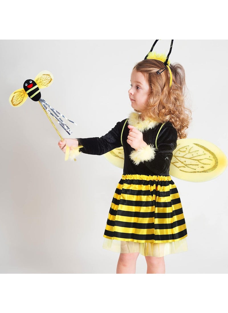 GUDOO Parties Costumes Accessories for Girls, SYOSI Children Dress-up Costume Include Tutu Skirt Fairy Butterfly Wing Bee Ladybug Headband  - Image 3