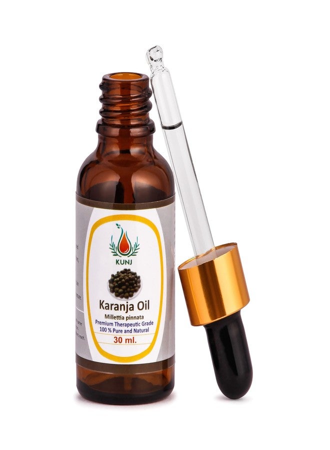 KUNJ Karanj Oil (Millettia pinnata) 30ML - 100% Pure & Natural, Undiluted, Cold Pressed - Therapeutic Grade Oil for Skin, Hair, Scalp, Dryness & Nourishment - Image 4