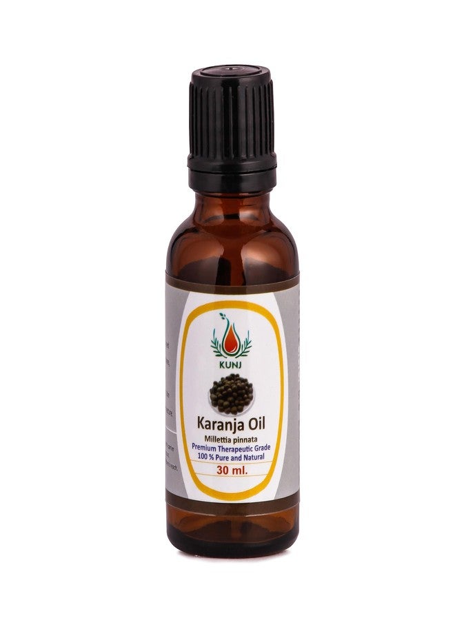 KUNJ Karanj Oil (Millettia pinnata) 30ML - 100% Pure & Natural, Undiluted, Cold Pressed - Therapeutic Grade Oil for Skin, Hair, Scalp, Dryness & Nourishment - Image 3