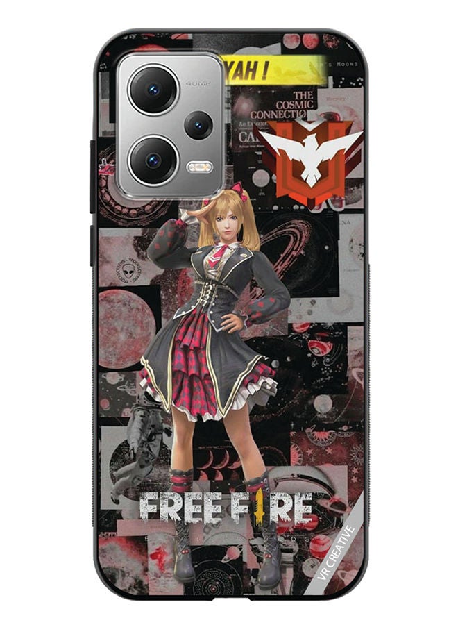 VR CREATIVE Protective Case Cover For Xiaomi Redmi Note 12 Freefire Design Multicolour - Image 1