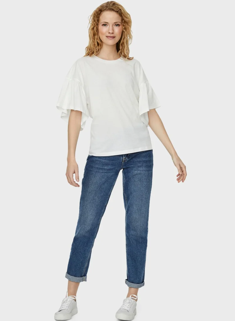 VERO MODA Ruffle Sleeve Top