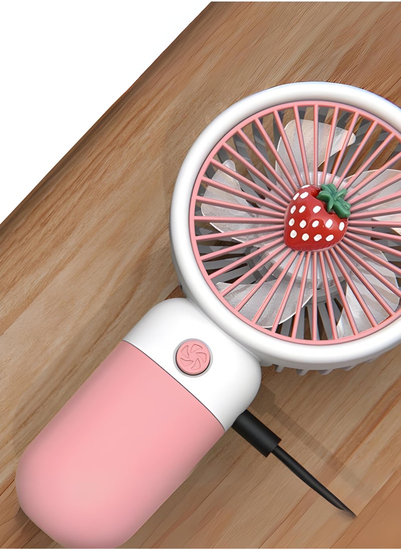 ماركة غير محددة - مروحة محمولة قابلة لإعادة الشحن USB للأطفال والسيدات - Image 1
