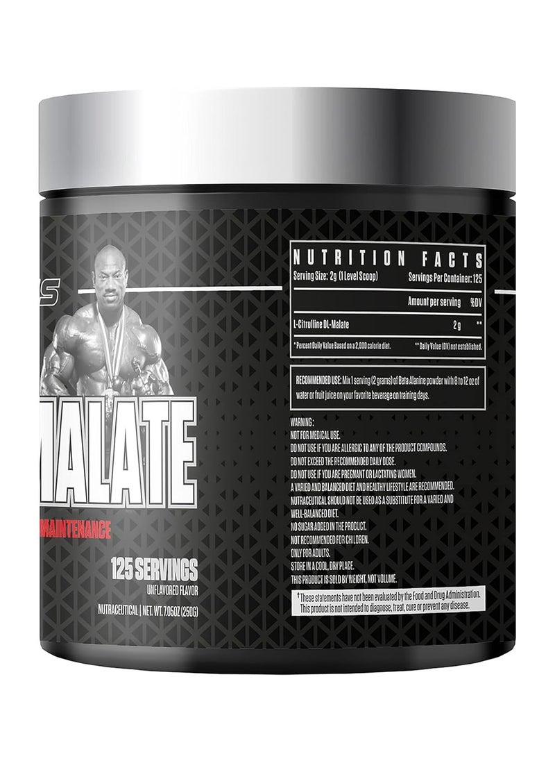 DEXTER JACKSON Black Series Citrulline Malate 250g - 125 Servings | Premium Nitric Oxide Support for Enhanced Blood Flow and Workout Performance  - Image 2