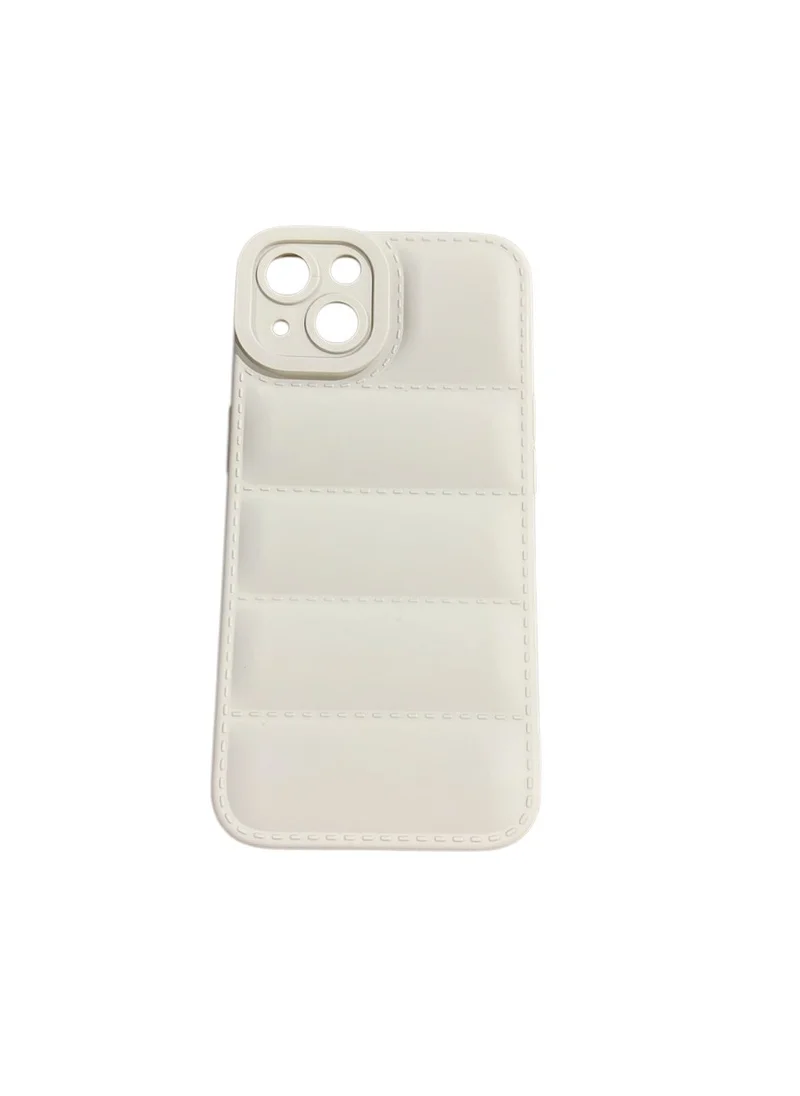 COCONUT LANE Quilted White Iphone 13 Case