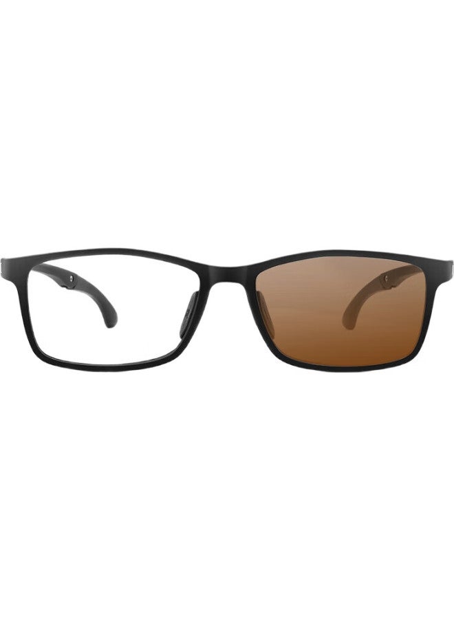 Mirror State Jingbang Men'S Sports Myopia Glasses With Blue Light Blocking And Photochromic Lenses, Imported Ems Ultra-Light Grey Eyeglass Frame - Image 1
