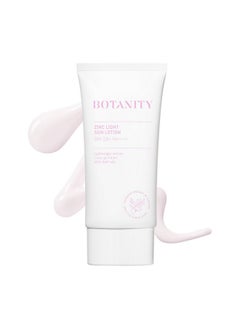 BOTANITY Botanity Zinc Sun Lotion - UV Protection, SPF 50+ PA ++++, Even skin tone, Lightweight & Hydrating formula, Non-Greasy, Korean Skincare, All Skin Types, 1.7 fl oz (50ml)  - Image 1