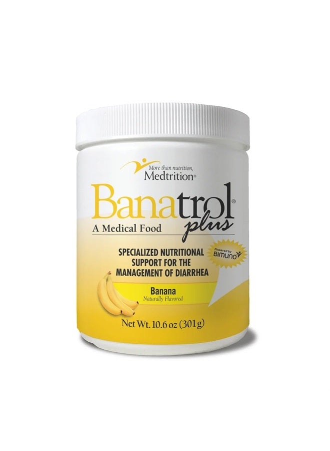 Medtrition باناترول® مضاد طبيعي للإسهال مع بروبيوتيك، تخفيف من الإسهال المزمن، متلازمة القولون العصبي، الإسهال المتكرر، غذاء طبي مدعوم سريرياً، غير مسبب للإمساك، 28 حصة (موز)  - Image 1