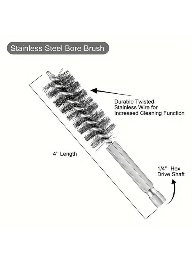 6pcs Stainless Steel Wire Pipe Brush Set Multi Specification Rust Removal Polishing - Image 5