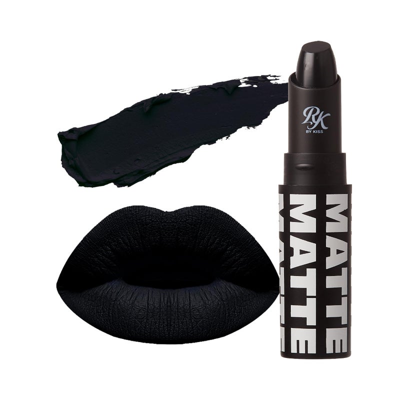 Ruby Kisses Ultra Matte Super Rich Lipstick 3.5g/0.12oz (RMLS14 BLACKISM) - Image 1