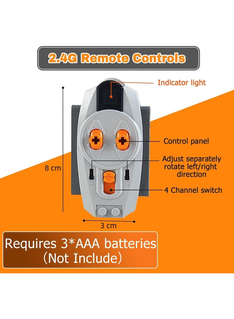 5-in-1 Power Functions for Technic Buliding Block, DIY Motorized Building Set, Motor Kit Technical Parts with M-Motor, Remote Control, Receiver, Battery Box - Image 2