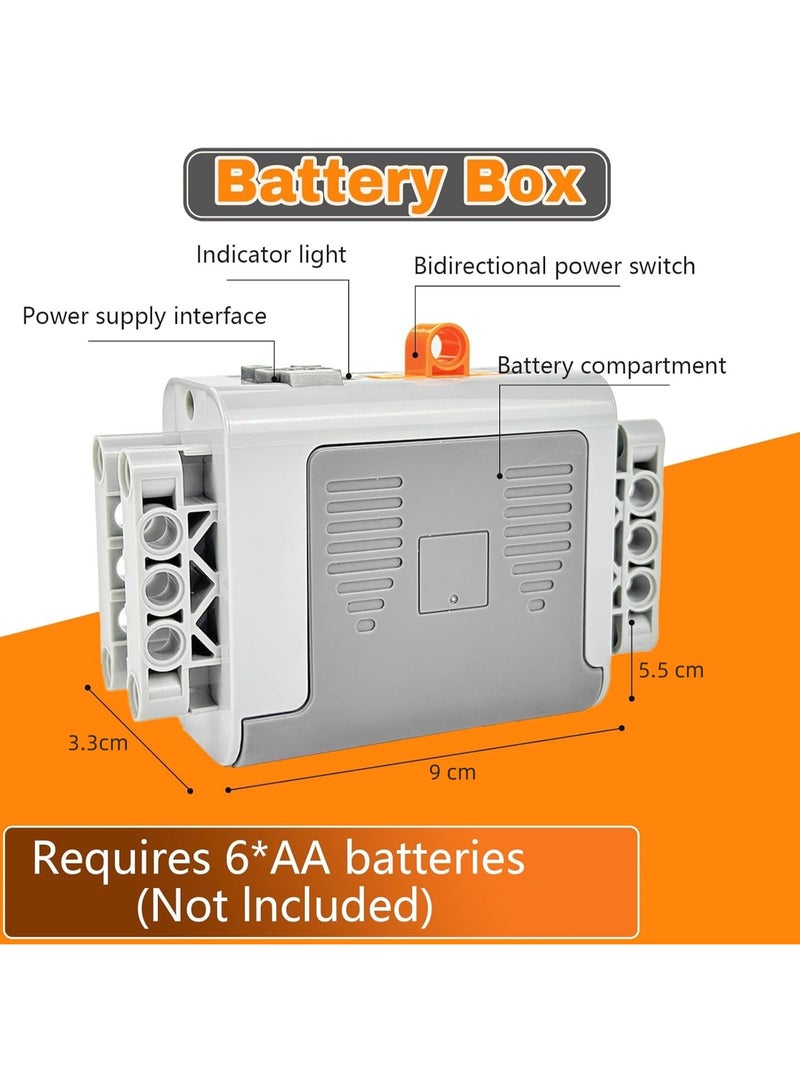 5-in-1 Power Functions for Technic Buliding Block, DIY Motorized Building Set, Motor Kit Technical Parts with M-Motor, Remote Control, Receiver, Battery Box - Image 3