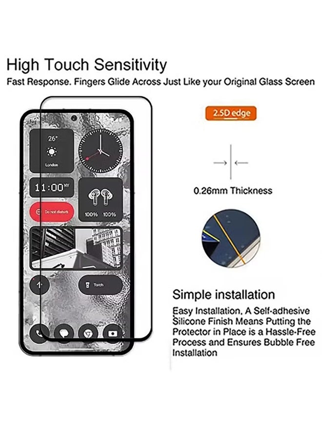 X-level 2Pack Nothing Phone 3a Screen Protector Tempered Galss, High Clear Bubble Free Screen Tempered Glass Protective Film for Nothing Phone 3a - Image 3