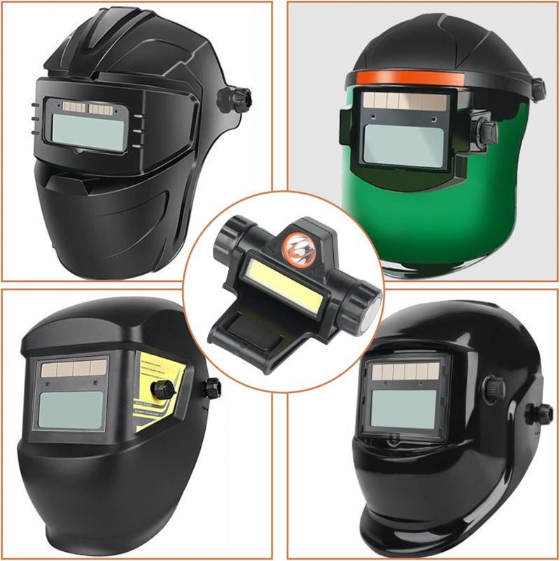 Welding Helmet Light: 2 Black Units, Rotatable Dual Lighting - Powerful Magnetic Attachment, USB Rechargeable, Waterproof Welding Light for Professional Welders, Rugged Workshop and Outdoor Worksites - Image 5