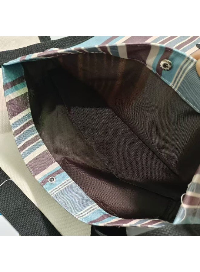 TG Tagi. Canvas bag with large capacity, multi-color design, stylish and classic commuting backpack with retro style, artistic and vintage. - Image 4