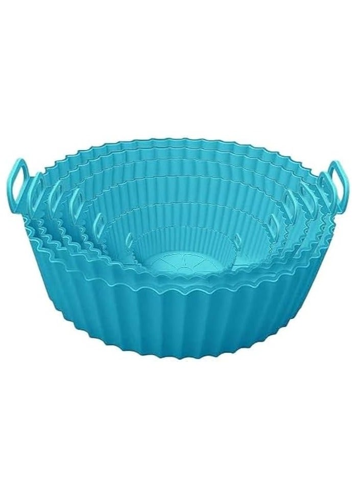 Spaceshoop 6 Pieces reusable air fryer silicone liners heat resistant non-stick air fryer basket for air fryer oven accessories - Image 1