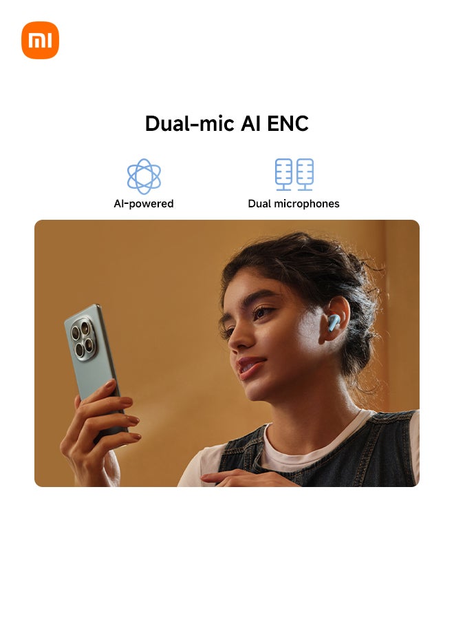 Xiaomi Redmi Buds 8 Lite Wireless Earbuds, 42dB Hybrid Active Noise Cancellation, 8H/36H Battery, 12.4mm Dynamic Driver, Fast Charging, Dual-Mic Clear Calls, Google Fast Pair, White - Image 4