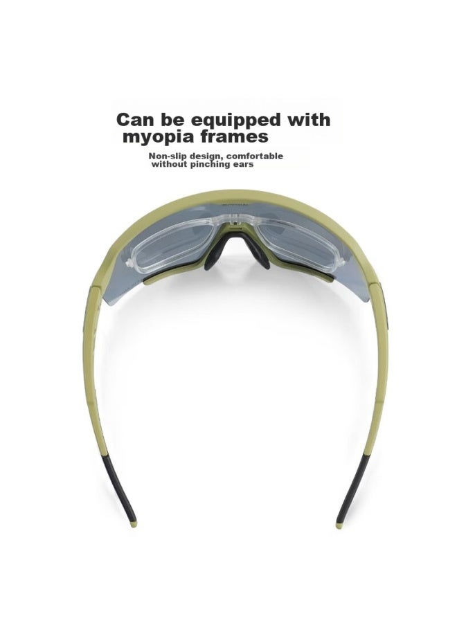 Vozapow Hiking Sungl, Polarized Colorful Goggles For Mountain Climbing, Windproof, Sandproof, Insect-proof, For Cycling, Running, Men And Women, With Prescription Lenses - Image 5