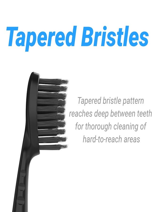 FreFeel Replacement Brush Heads for Burst Original & Pro Sonic Electic Toothbrushes, 5 Count with Travel Covers, Black for Adults - Image 5