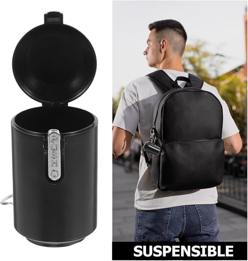 منفضة سجائر محمولة مقاومة للرياح بدون دخان مع غطاء للسفر الخارجي والمكتب المنزلي للتحكم في الروائح - Image 4