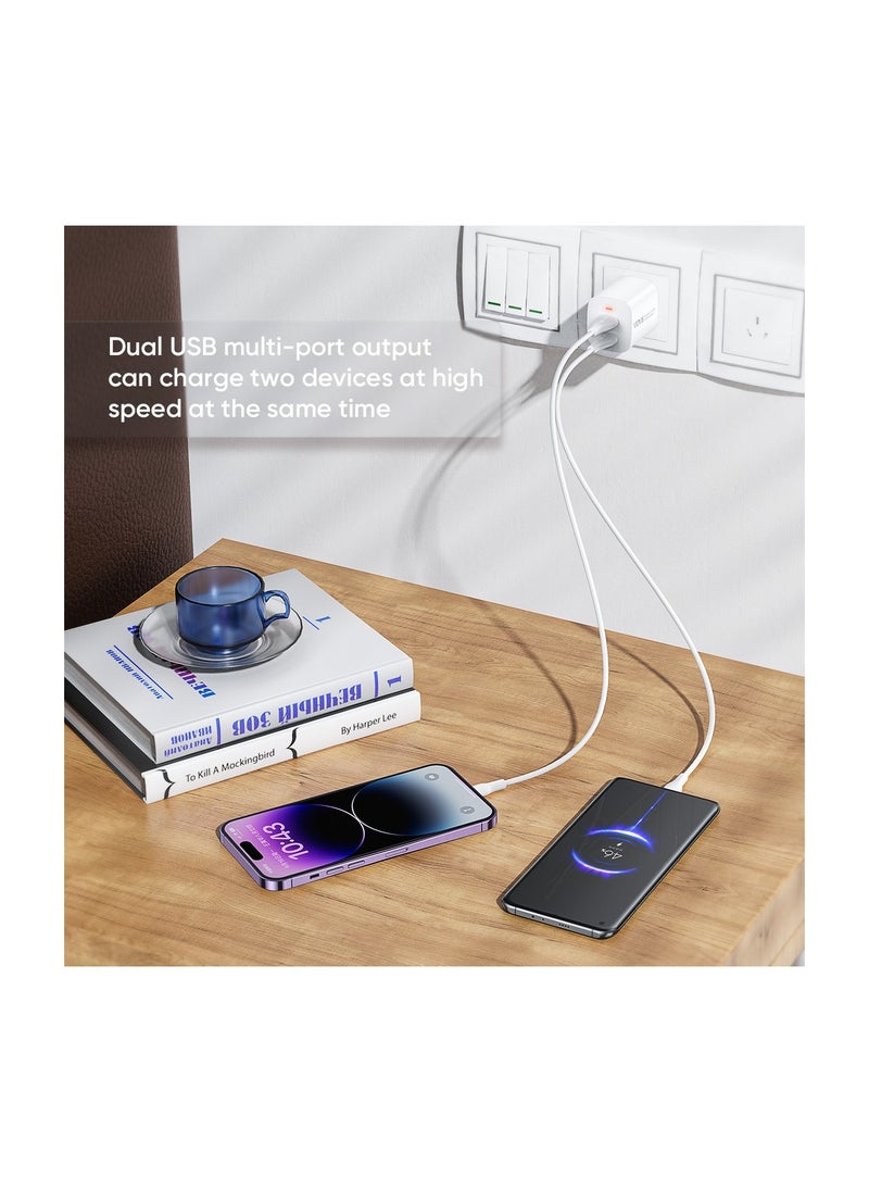 Vidvie - VIDVIE PLE250 Lightning Dual USB Fast Charger (Black) - Image 1