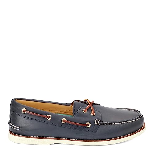 Sperry Men's Gold Authentic Original Boat Shoe, Navy, 13 - Image 3