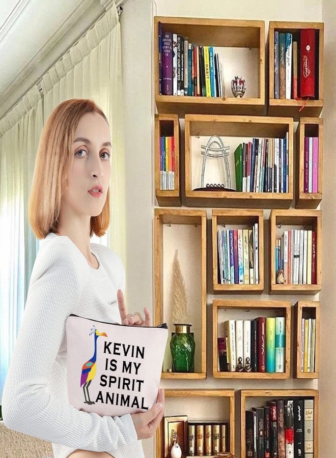 ليفلو حقيبة مستحضرات تجميل من فيلم Up من LEVLO، هدية لمحبي كيفن، كيفن هو حيواني الروحي، حقيبة مكياج بسحاب (حيوان كيفن الروحي) - Image 5