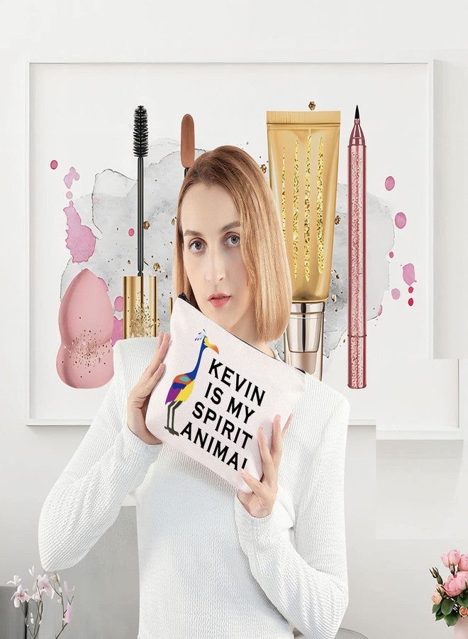 ليفلو حقيبة مستحضرات تجميل من فيلم Up من LEVLO، هدية لمحبي كيفن، كيفن هو حيواني الروحي، حقيبة مكياج بسحاب (حيوان كيفن الروحي) - Image 2