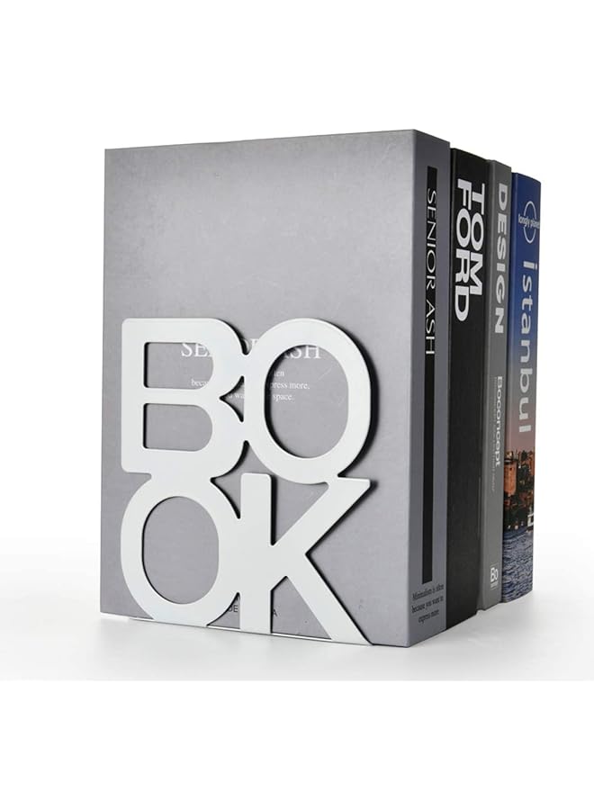 إيروريكس زوج واحد من حاملات نهايات الكتب، يدعم نهايات الكتب لمكتب رف الكتب - Image 4