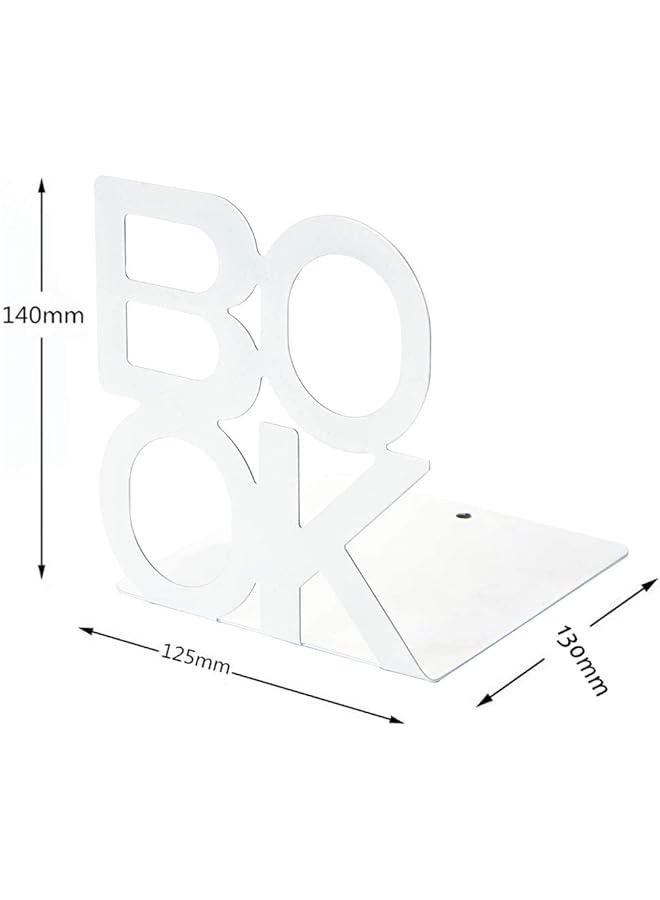 إيروريكس زوج واحد من حاملات نهايات الكتب، يدعم نهايات الكتب لمكتب رف الكتب - Image 2