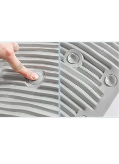 JIGVA Jigva Portable Washing Laundry Board Household Folding Clean Board Silicone Anti Slip Mini Travelling Pad Clothes Cleaning Pad Set of 1  - Image 4