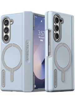 VRS Design Terra Guard Halo [MagSafe Compatible] Samsung Galaxy Z Fold 6 Case Cover (2024) with [Hinge Protection] - Cotton Blue  - Image 1
