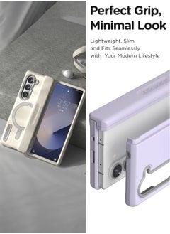 VRS Design Terra Guard Halo [MagSafe Compatible] Samsung Galaxy Z Fold 6 Case Cover (2024) with [Hinge Protection] - Cotton Blue  - Image 4