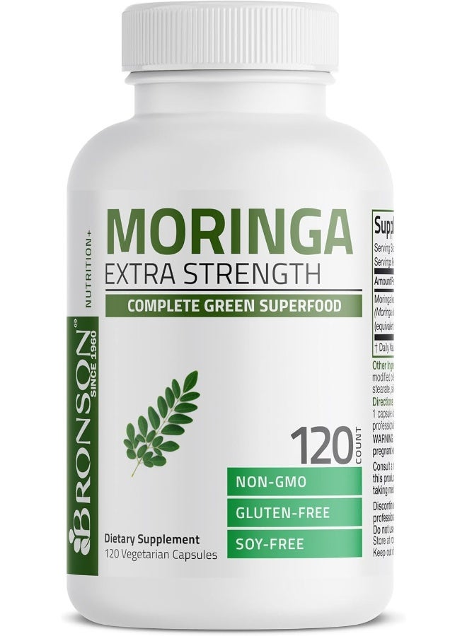 Bronson Moringa 5000 mg Extra High Potency Energizing Superfood Antioxidant, 120 Vegetarian Capsules - Image 3