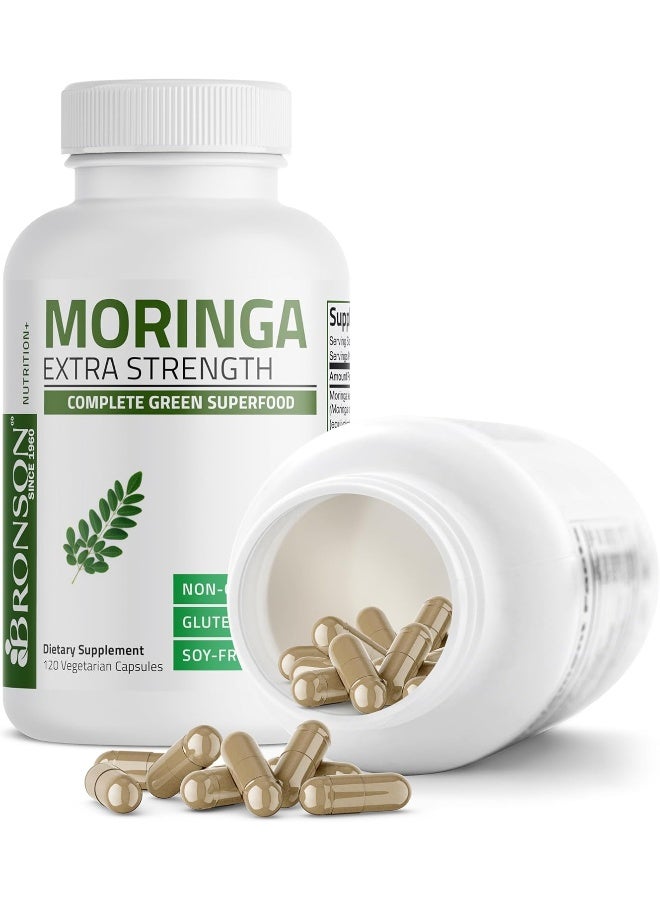 Bronson Moringa 5000 mg Extra High Potency Energizing Superfood Antioxidant, 120 Vegetarian Capsules - Image 4