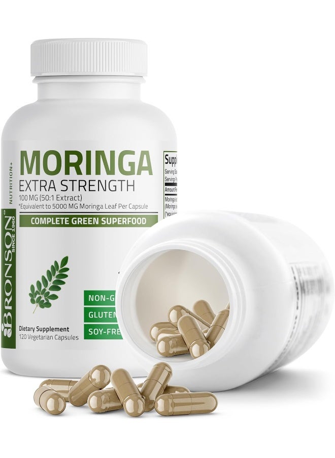 Bronson Moringa 5000 mg Extra High Potency Energizing Superfood Antioxidant, 120 Vegetarian Capsules - Image 5