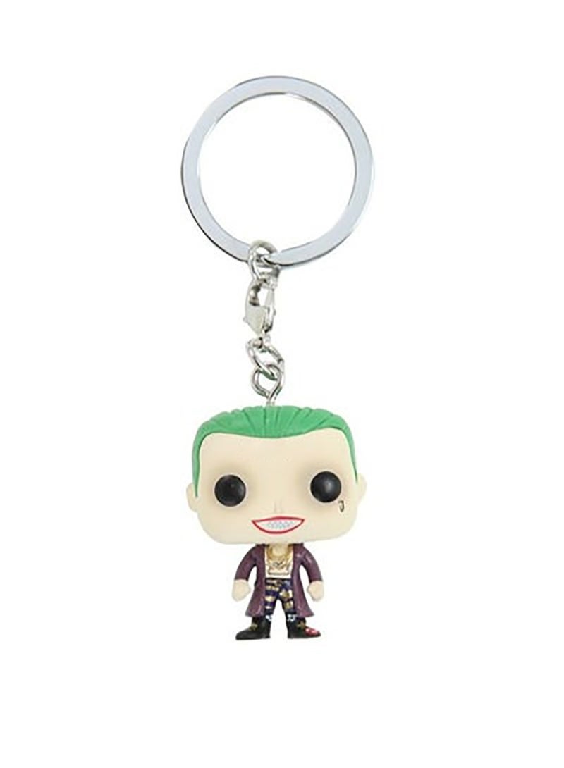 Realistic Stylized Collectable Keychain Suicide Squad Joker Figure Toy 